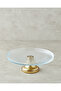 Nova Glass Cake Stand 28 cm Transparent-Gold - 2