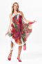 Strappy Voile Aphrodite Midi Length Summer Dress White 6203 - 4