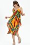 Strappy Voile Aphrodite Midi Summer Dress Mustard 6150 - 3