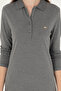Women's Anthracite Melange Basic Polo Neck Sweatshirt 50296941-Vr081 - 6