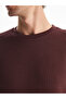 Crew Neck Long Sleeve Men's Textured Sweatshirt (W4) - 3
