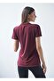 V-Neck Bol Cut Short Sleeve Slit Detail Long Tshirt - 3