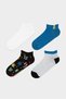 Multicolored Boy's Brave 4-Piece Booties Socks