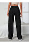 Black Women's Walker Baggy - 2 Thread Medium Thickness Long Sweatpants - 3
