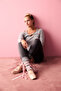 High Waist Dark Gray Soft Leggings - Ankle Length - 2
