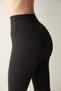 Black High Waist Soft Feel Ankle Length Tights - 3
