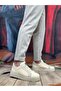 Ba0803 Boa High Sole Knitwear Cream Men's Shoes - 3