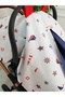 Sailor Double Sided Pompom Stroller Cover - 2