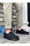 BA0339 Laceless Velvet Black Black Sole Casual Men's Shoes