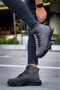 High-Sole Smoked Men's Sports Boots - Hidden Lace-up BA0321 - 4