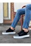 BA0104 Lace-up Black Plaid Suede White Sole Sports Classic Men's Shoes - 2