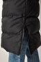 Hooded Long Inflatable Coat Black Lvp0005 - 7