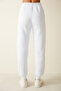 White High Waist Jogger - 4