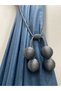 Modern Sarım 4 Ball Braçol Cornice Installation Drawstring Ceiling Curtain Accessory Fund Collection - 2