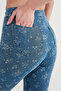 Light Denim Flora Tights - 4