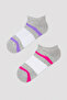 Active Stripe Towel 2-Piece Booties Socks