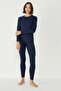 Women's Long Sleeve Crew Neck Thermal Suit 405152   / 409003   Navy Blue - 8