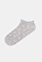 Heart Frill 5-Pack Brown Pink Bootie Socks - 4
