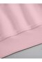 Women's Basic Crop Oversize Sweatshirt with Fleece Inside – Pink - 5