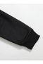 Women's Basic Crop Oversize Sweatshirt with Fleece Inside – Black - 4