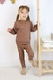Girl's Floral Embroidered Two Thread Fabric Leggings Suit(Buckle Included.) - 6