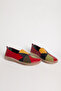 Women's Comfortable Fit Flexible Sole Casual Shoes Real Leather Br 04110 Red - 5