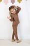 Girl's Floral Embroidered Two Thread Fabric Leggings Suit(Buckle Included.) - 8