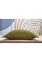 Frilly Velvet Throw Pillow Cover, Oil Green Velvet Throw Pillow Cover - 2