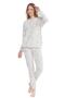 Us Polo Assn. 17120 Star Patterned Long Sleeve Elastic Leg Pajama Set