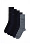 Men's Gray Melange Socks 50274149 -Vr086