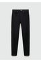 Waxed Mid-Waisted Skinny Jean Pants - 3