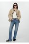 Appliqued Fur Look Coat - 2
