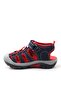 Rock Genuine Leather Navy Blue Red Kids Sandals - 3