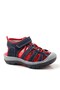 Rock Genuine Leather Navy Blue Red Kids Sandals