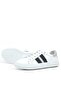 Genuine Leather White and Black Patterned Women's Sneakers Shoes - 5