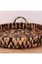 Black Decorative Black & Natural Color Small Size Water Hyacinth Tray 41X5 cm - 3