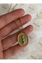 Vip Series - Turquoise Stone Oval Anti-Tarnish Steel Women's Gold Necklace - 4