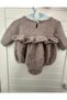 Welcome Baby Newborn Baby Gift Box Set Hand-Knitted Overalls Booties Hat Knitwear Ear-Patterned Model - 4