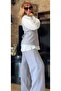 Women's Linen Square Collar Vest and Pants Two-Piece Set, Hijab Compatible Vest and Pants Two-Piece Set - 5
