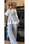 Women's Linen Square Collar Vest and Pants Two-Piece Set, Hijab Compatible Vest and Pants Two-Piece Set - 7