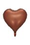 18" Satin Caramel Heart Foil Balloon