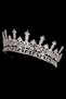 Brilliant Jewelled Zircon Bridal Crown Princess Crown for Wedding and Henna Nights - 7