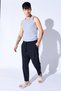 Black Parachute Flexible Lycra Baggy Cut Elastic Waist Comfortable Cut Men's Pantalon Jogger | 1015 - 2