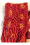 Women's Knitted Scarf Beanie Set Red - 4