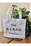 حقيبة كتف قماشية بحزام طويل باللون الرمادي من The B+Bag - 3