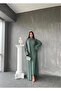 Women's Dressed Cardigan Patterned Long 2-Piece Knitwear Set