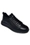 Lace-Up Stretch Floater Model Striped Genuine Leather Men's Casual Shoes 20224