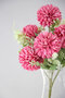 Artificial Flower 7-Branch Garnished Chicory Bunch 35 cm Fuchsia - 2
