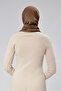 Women's Hijab Luxury Combed Cotton Shawl – Non-Slip, Soft, Four Seasons Use Shawl Chocolate - 4
