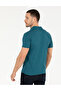 Green Slim Fit 100% Cotton Buttoned Polo Collar Mercerized Basic T-Shirt 50262665-Vr055 - 4